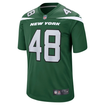 Men's New York Jets Nick Bawden Nike Gotham Green Game Player Jersey 01