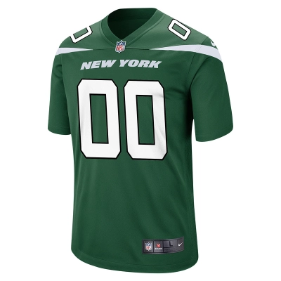 Men's New York Jets Nike Gotham Green Game Custom Jersey 01