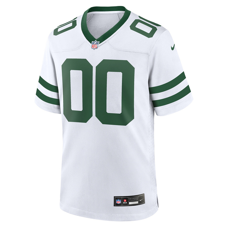 Men's New York Jets Nike White Legacy Custom Game Jersey