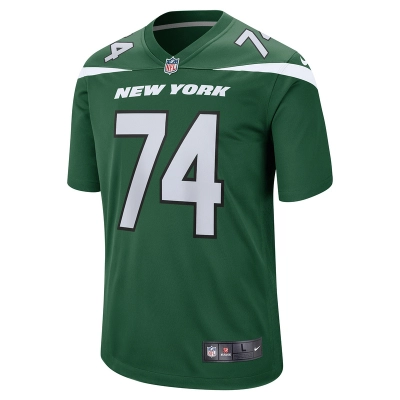 Men's New York Jets Nick Mangold Nike Gotham Green Retired Player Jersey 01