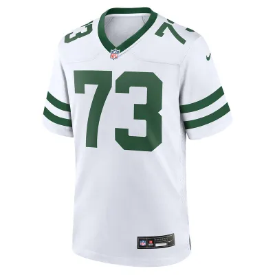 Men's New York Jets Joe Klecko Nike White Legacy Retired Player Game Jersey 01