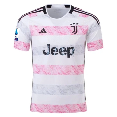 Men's Authentic Adidas T. Weah Juventus Away Jersey 2324 01