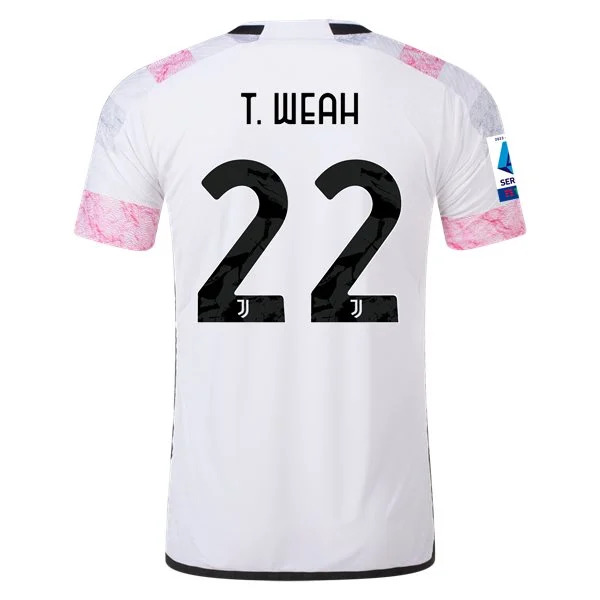 Men's Authentic Adidas T. Weah Juventus Away Jersey 2324