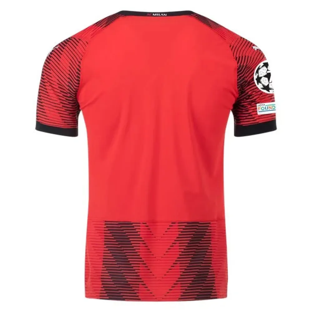 Men's Authentic Puma AC Milan Home Jersey 2324 - UCL