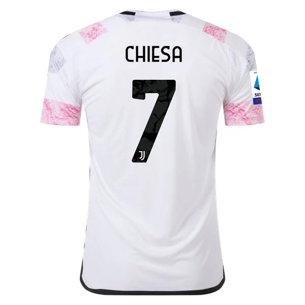 Men's Replica Adidas Chiesa Juventus Away Jersey 2324