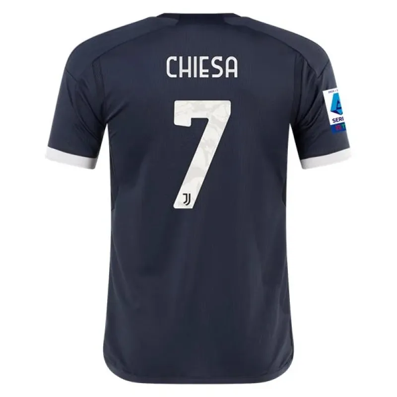 Men's Replica Adidas Chiesa Juventus Third Jersey 2324