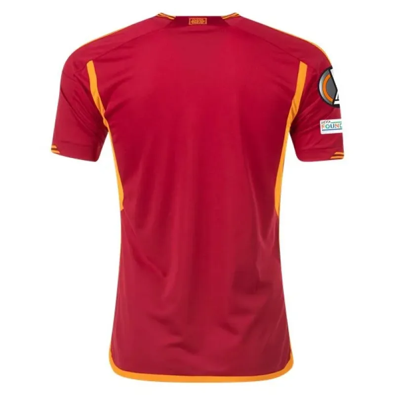Men's Replica Adidas Roma Home Jersey 2324 - UEL