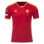 Men's Replica Adidas Roma Home Jersey 2324 - UEL