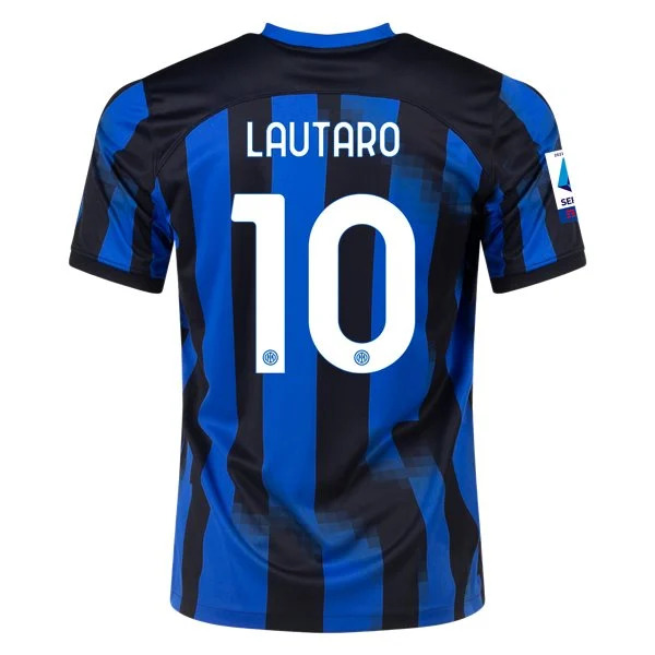 Men's Replica Nike Lautaro Inter Milan Home Jersey 2324