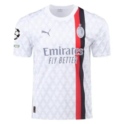 Men's Replica Puma AC Milan Away Jersey 2324 - UCL 01