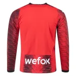 Men's Replica Puma AC Milan Long Sleeve Home Jersey 2324