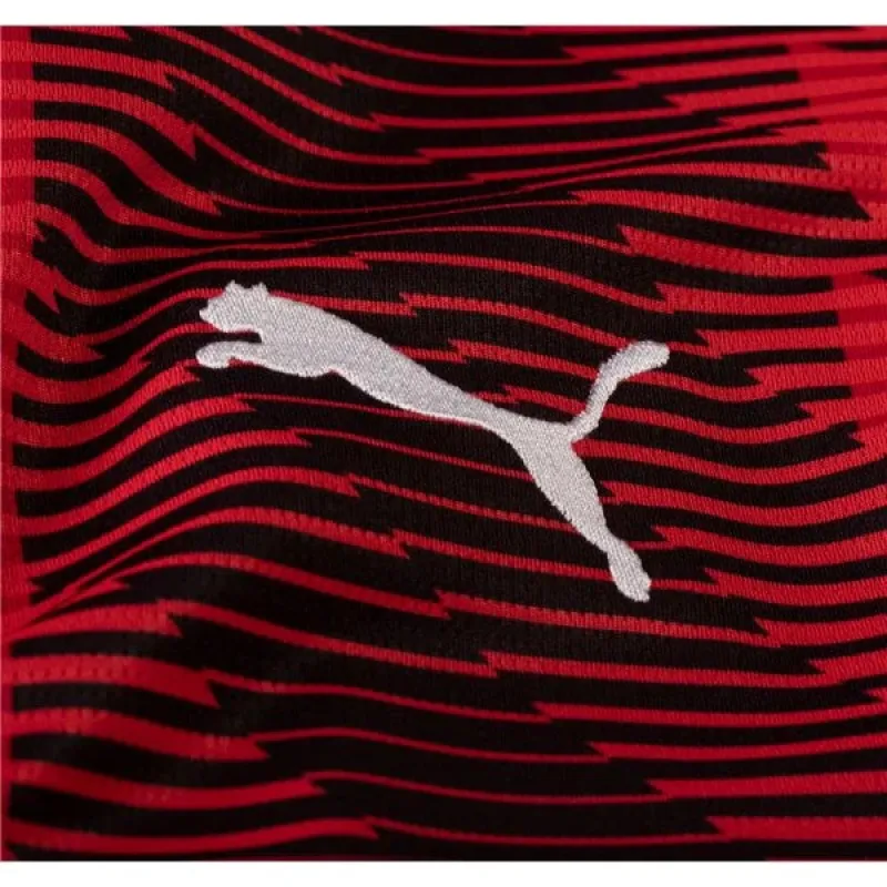 Men's Replica Puma AC Milan Long Sleeve Home Jersey 2324