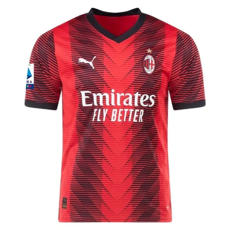 Men's Replica Puma Giroud AC Milan Home Jersey 2324