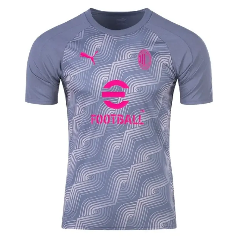 Puma AC Milan Pre Match Training Jersey 2324 Gray