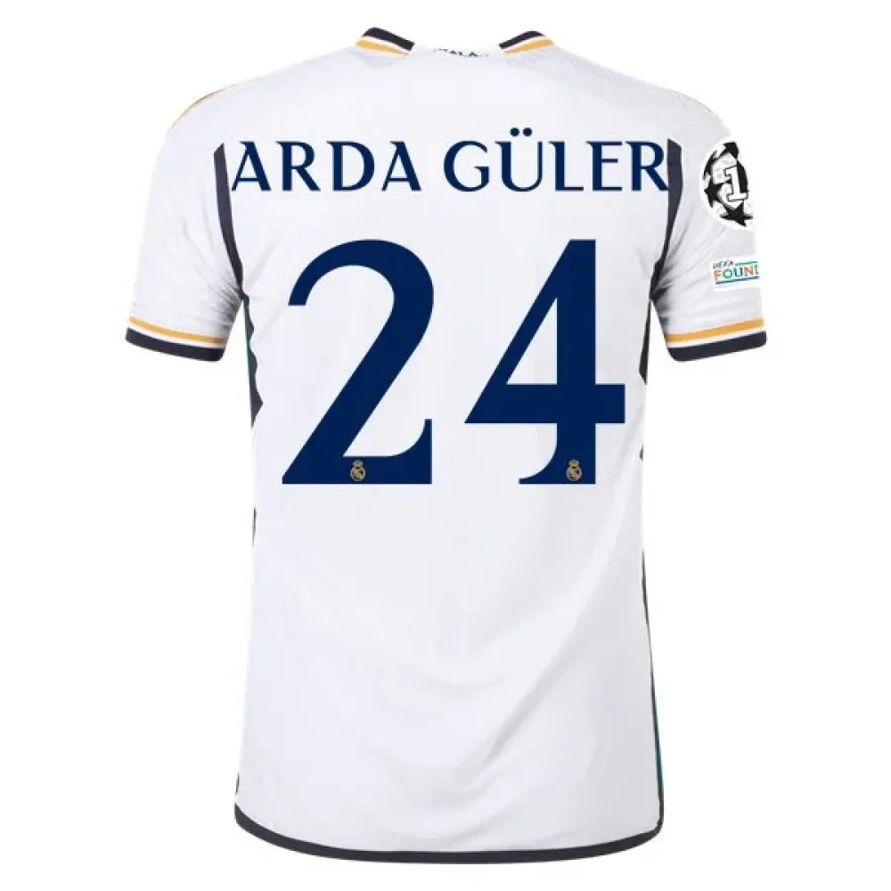 Men's Authentic Adidas Arda Guler Real Madrid Home Jersey 2324