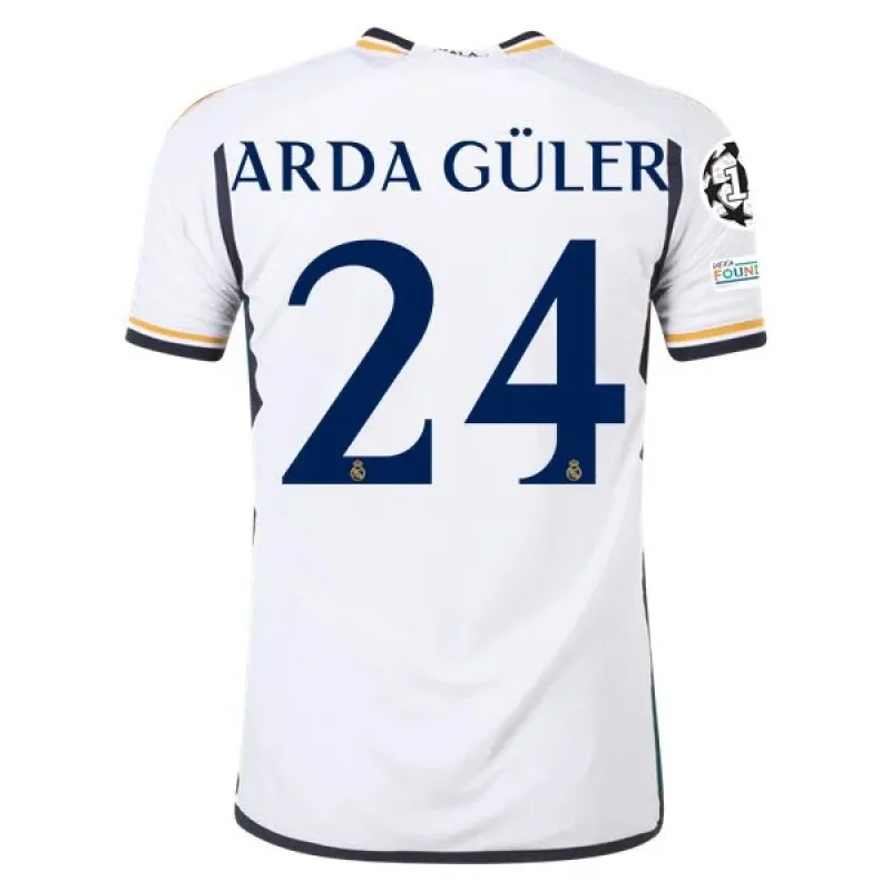 Men's Authentic Adidas Arda Guler Real Madrid Home Jersey 2324