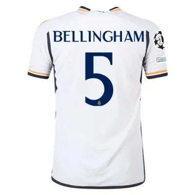 Men's Authentic Adidas Bellingham Real Madrid Home Jersey 2324 01