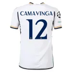 Men's Authentic Adidas Camavinga Real Madrid Home Jersey 2324