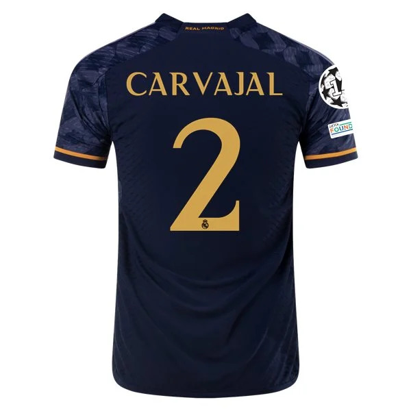 Men's Authentic Adidas Carvajal Real Madrid Away Jersey 2324