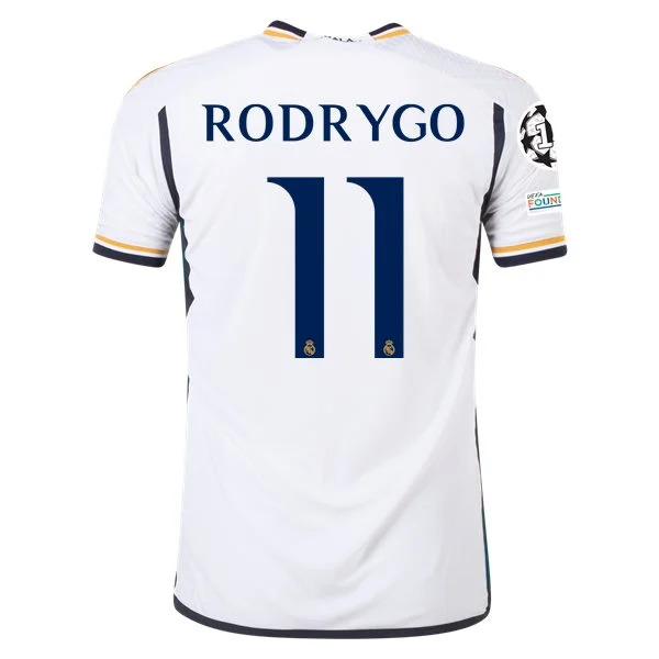 Men's Authentic Adidas Rodrygo Real Madrid Home Jersey 2324