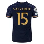 Men's Authentic Adidas Valverde Real Madrid Away Jersey 2324