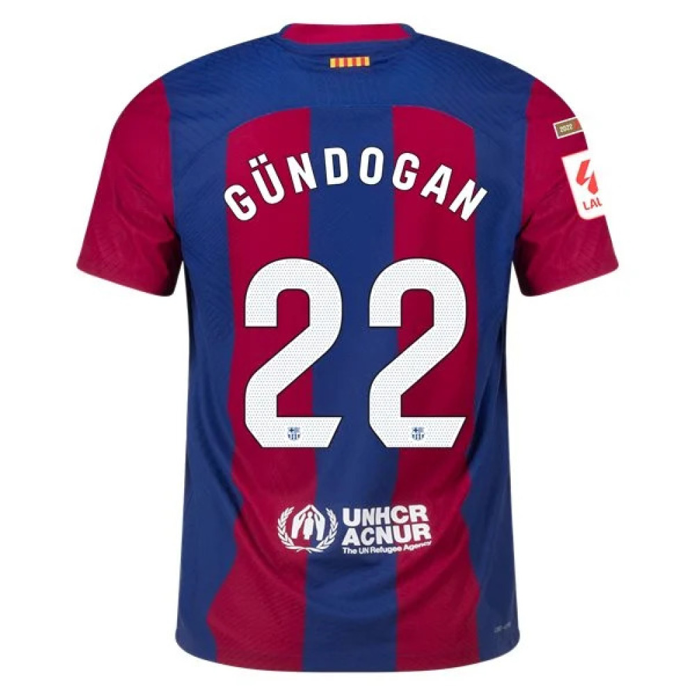 Men's Authentic Nike Gundogan Barcelona Home Jersey 2324