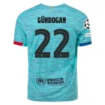 Men's Authentic Nike Gundogan Barcelona Third Jersey 2324