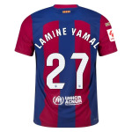 Men's Authentic Nike Lamine Yamal Barcelona Home Jersey 2324