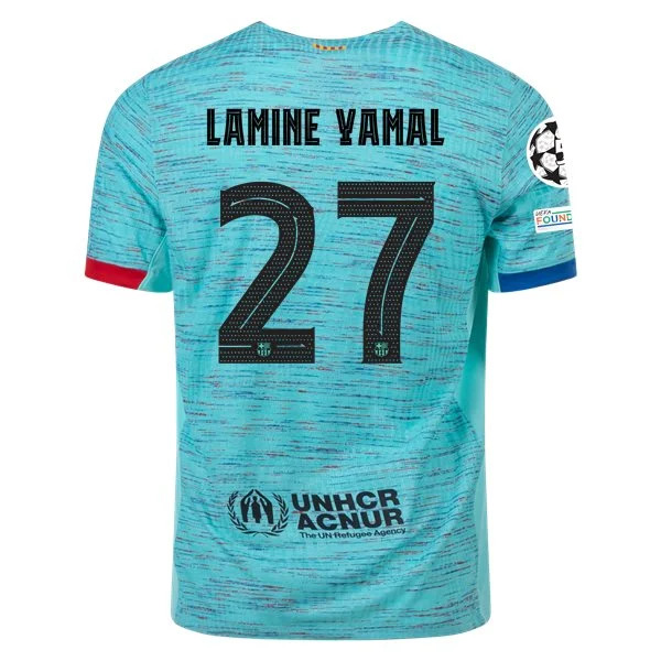 Men's Authentic Nike Lamine Yamal Barcelona Third Jersey 2324