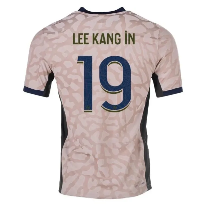 Men's Authentic Nike Lee Kang In Paris Saint-Germain Fourth Jersey 2324