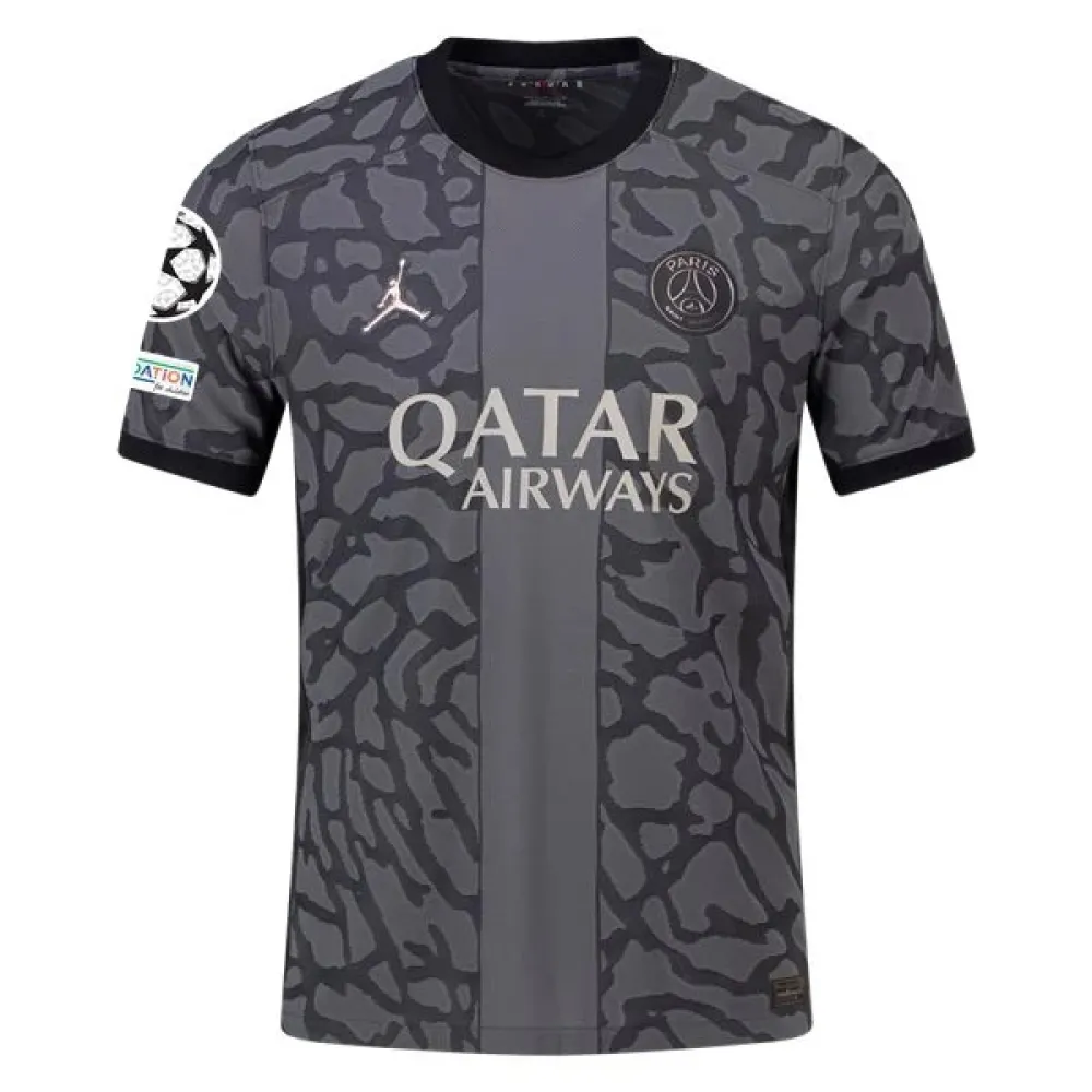 Men's Authentic Nike Lee Kang-In Paris Saint-Germain Third Jersey 2324 - UCL