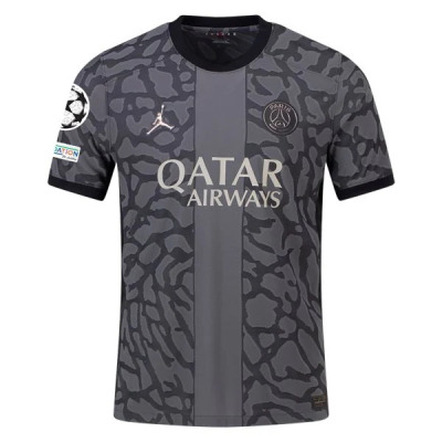 Men's Authentic Nike Lee Kang-In Paris Saint-Germain Third Jersey 2324 - UCL 01