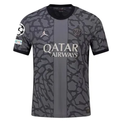 Men's Authentic Nike Lee Kang-In Paris Saint-Germain Third Jersey 2324 - UCL 01