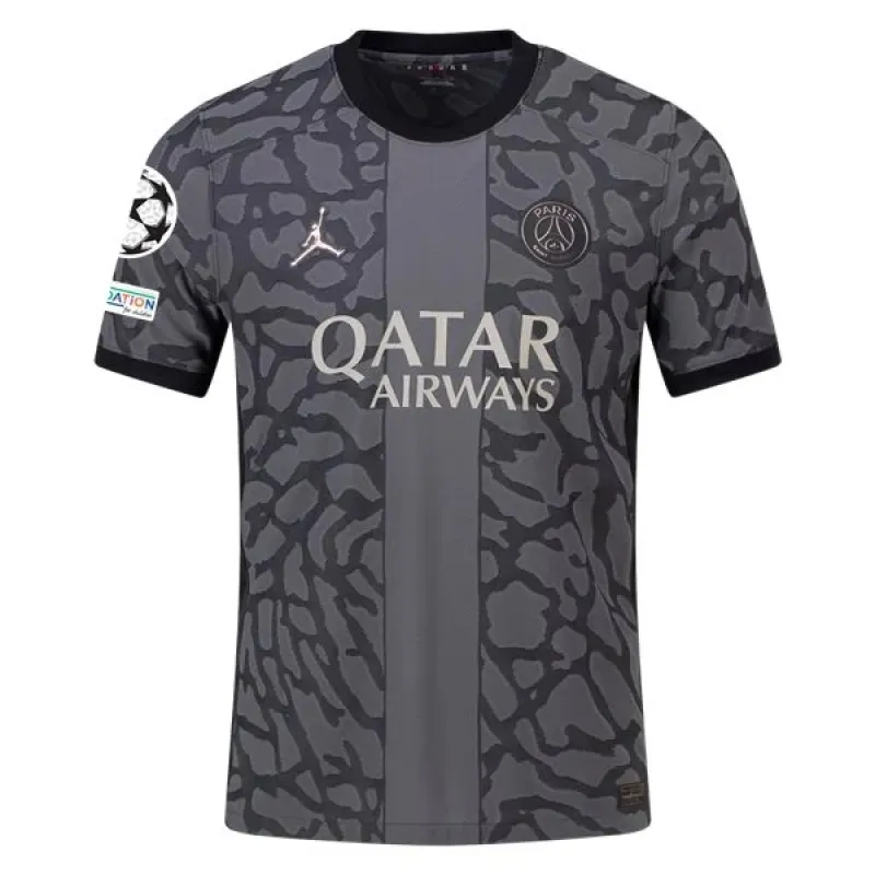Men's Authentic Nike Lee Kang-In Paris Saint-Germain Third Jersey 2324 - UCL