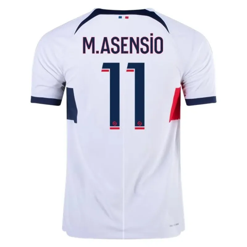 Men's Authentic Nike M. Asensio Paris Saint-Germain Away Jersey 2324