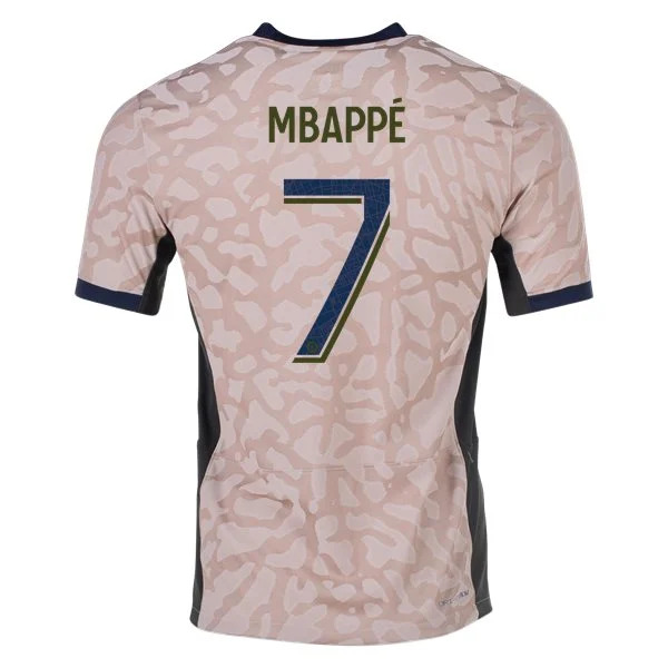 Men's Authentic Nike Mbappe Paris Saint-Germain Fourth Jersey 2324