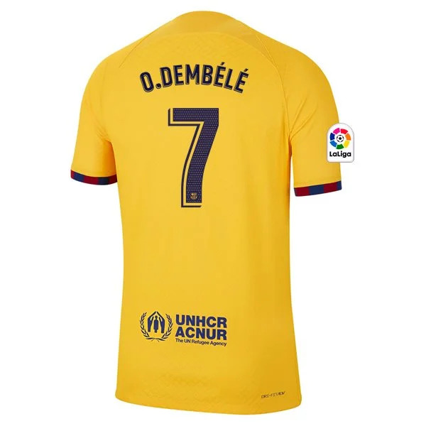 Men's Authentic Nike O. Dembele Barcelona Fourth Jersey 2223