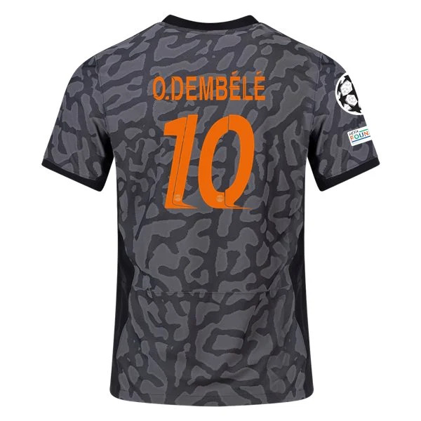 Men's Authentic Nike O. Dembele Paris Saint-Germain Third Jersey 2324 - UCL