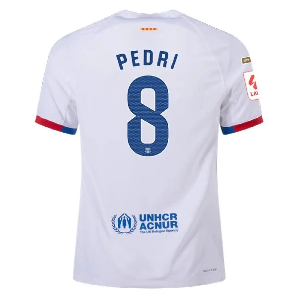Men's Authentic Nike Pedri Barcelona Away Jersey 2324