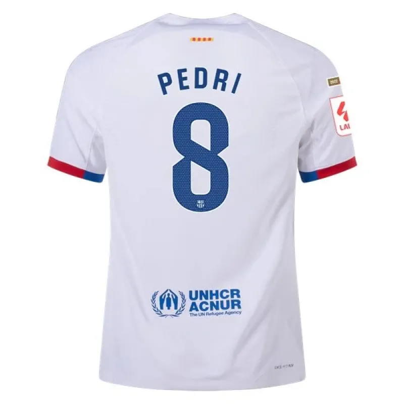 Men's Authentic Nike Pedri Barcelona Away Jersey 2324
