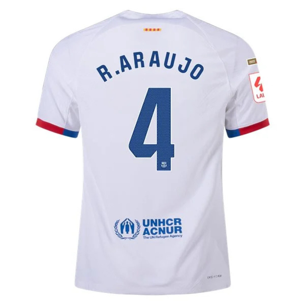 Men's Authentic Nike R. Araujo Barcelona Away Jersey 2324