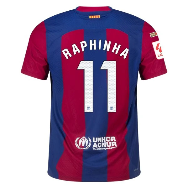 Men's Authentic Nike Raphina Barcelona Home Jersey 2324