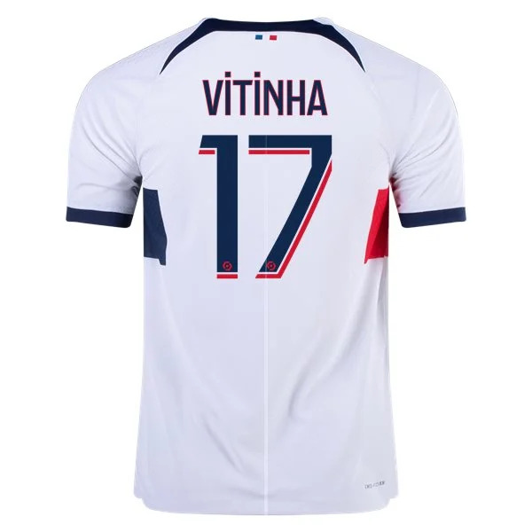 Men's Authentic Nike Vitinha Paris Saint-Germain Away Jersey 2324