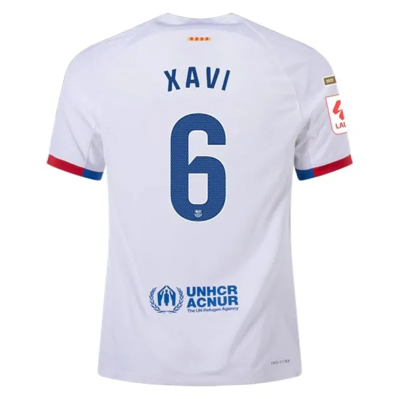 Men's Authentic Nike Xavi Barcelona Away Jersey 2324