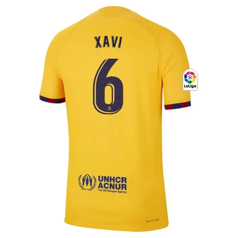 Men's Authentic Nike Xavi Barcelona Fourth Jersey 2223