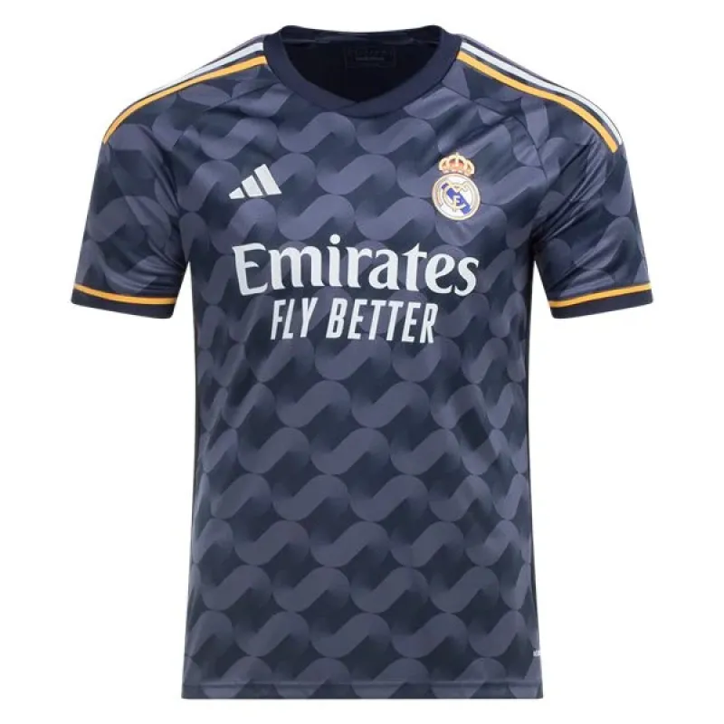 Men's Replica Adidas Beckham Real Madrid Away Jersey 2324