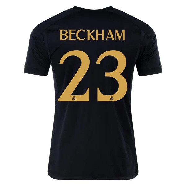 Men's Replica Adidas Beckham Real Madrid Third Jersey 2324