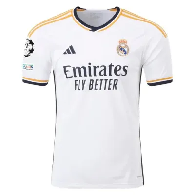 Men's Replica Adidas Bellingham Real Madrid Home Jersey 2324 01