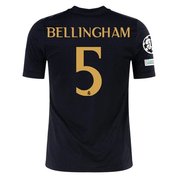 Men's Replica Adidas Bellingham Real Madrid Lifestyler Third Jersey 2324 - UCL