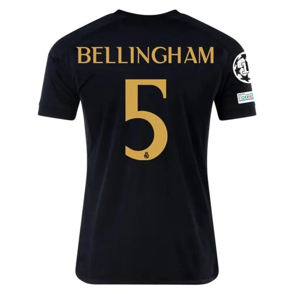 Men's Replica Adidas Bellingham Real Madrid Third Jersey 2324 - UCL